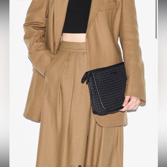 MZ Wallace Woven Metro Clutch in Black